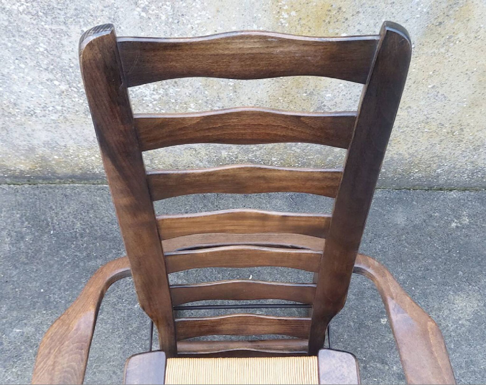 Pair of vintage TRICONFORT France deckchairs and relax chairs