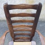 Pair of vintage TRICONFORT France deckchairs and relax chairs