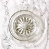 Round vintage butter dish