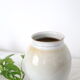 Handmade ceramic vase, glazed, brown, vintage