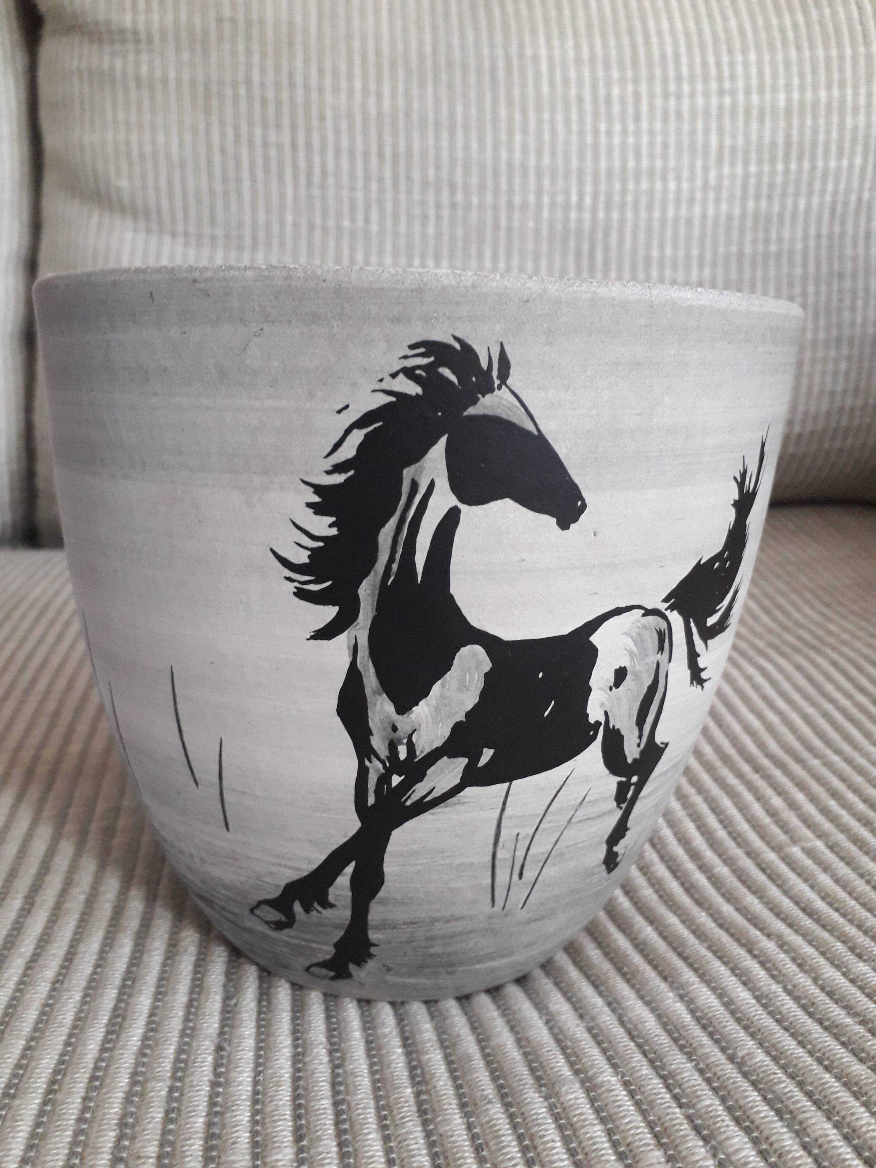 Vintage ceramic signed Millet Sèvres