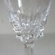 8 vintage Vannes crystal white wine glasses