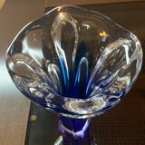 Two-tone glass paste vase from the 70s