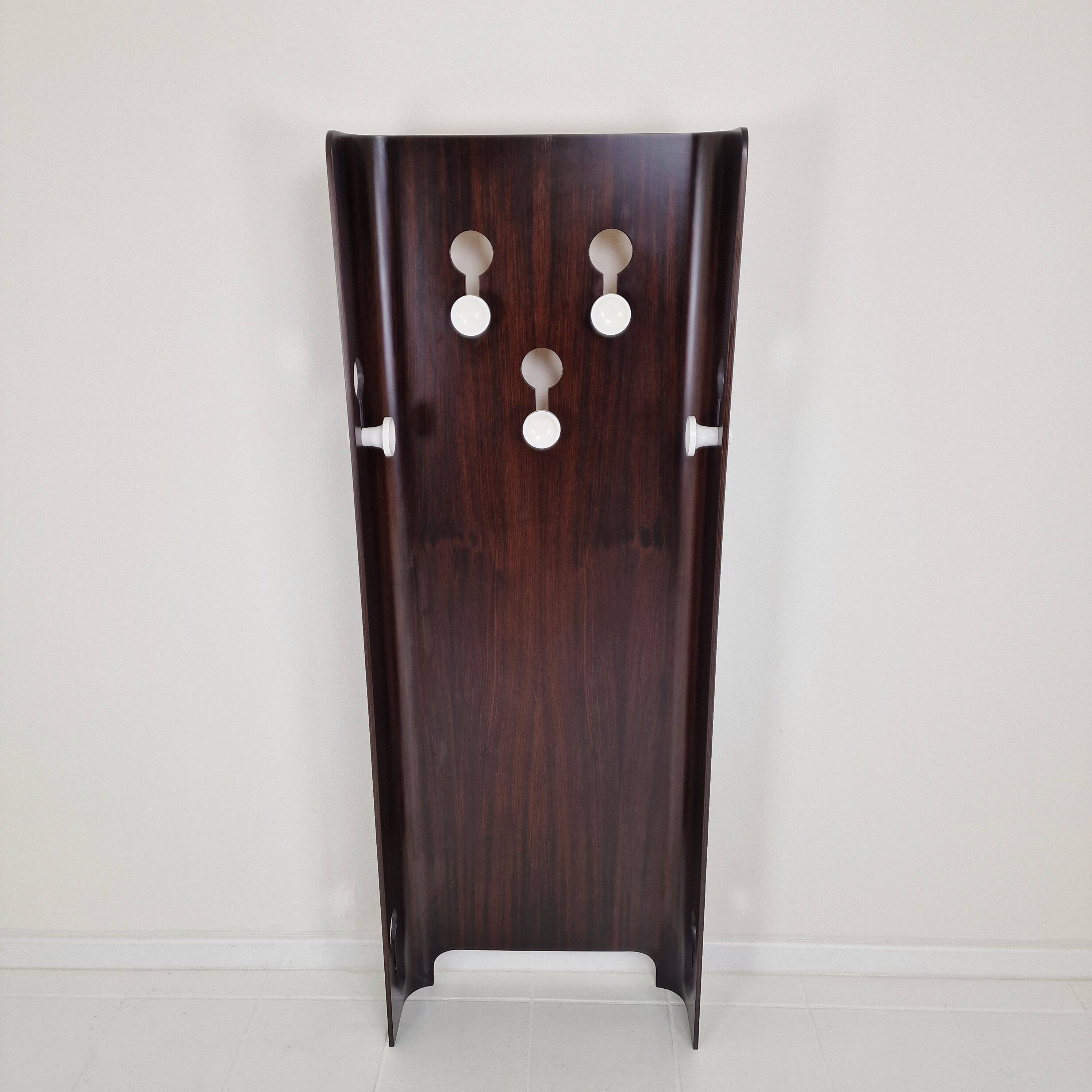 Italian Teak Coat Rack by Carlo de Carli for Fiarm, 1960s