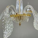 Murano glass chandelier with three lights, 20th century