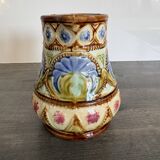 Antique Art Nouveau barbotine jug