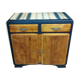 Mado bass buffet renovated wood and blue