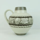 Vase Carstens keramik model 698-23 abstract decor in white and shades of brown