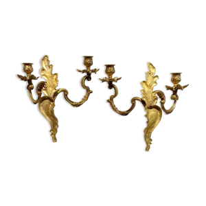 Appliques en bronze doré,