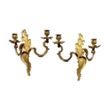 Appliques en bronze doré, Rocaille