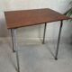 Vintage industrial school tables – steel and composite