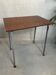Vintage industrial school tables – steel and composite