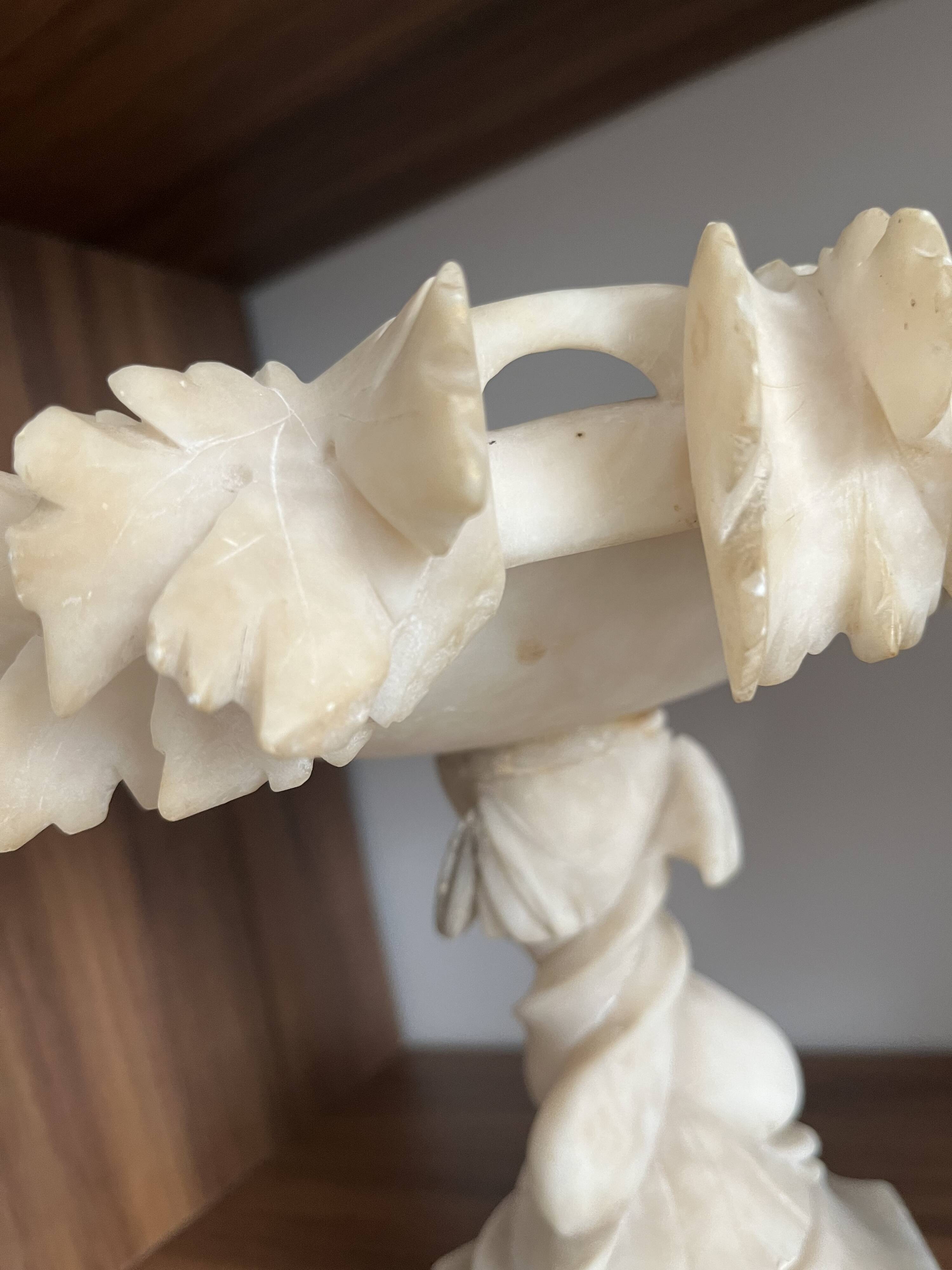 Alabaster table centrepiece from the 19th century.