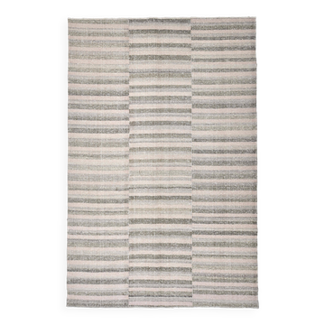 Pastel pink kilim rug, 325x217 cm wool kilim rug, large kilim carpet