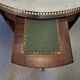 Mahogany and marble bouillotte table