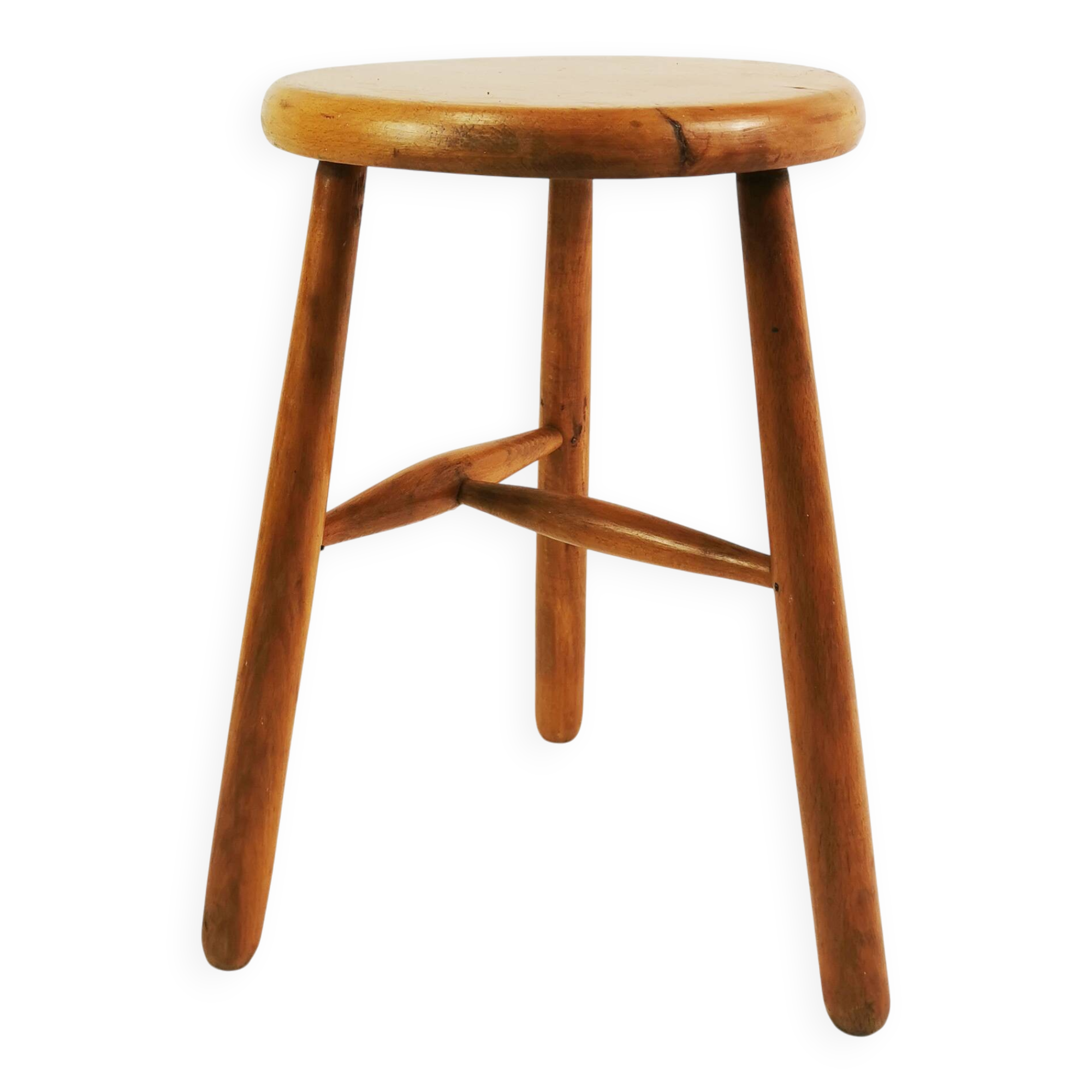Mid Century tripod stool, Denmark, 1960s