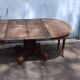 19th century round walnut dining table