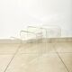 Nesting tables in transparent plexiglass – Design David Lange – 1970s