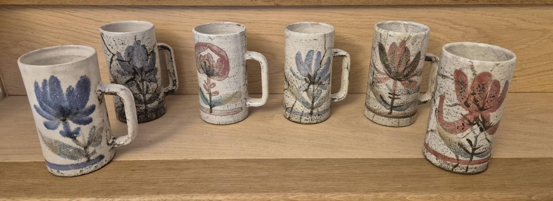 Serie de 6 chopes Gustave Raynaud