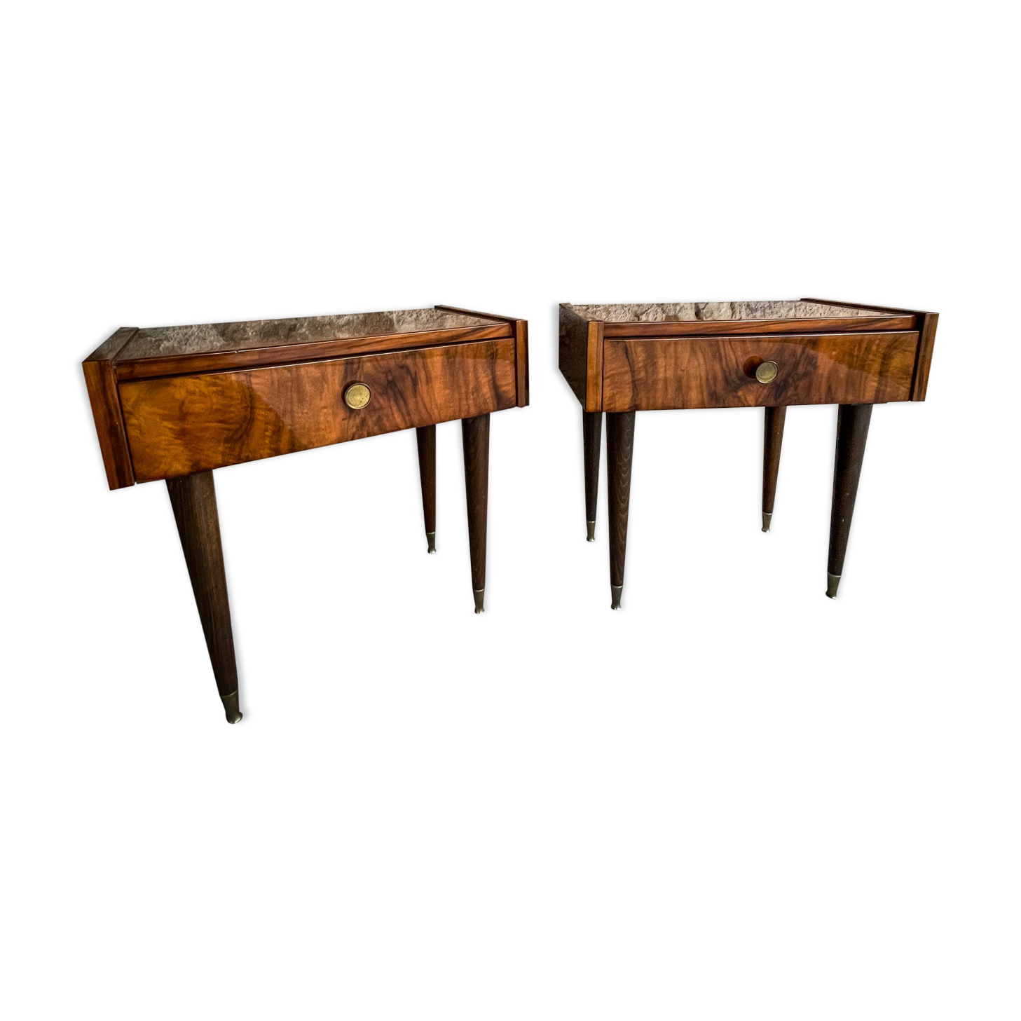 Pair of Rosewood bedside tables