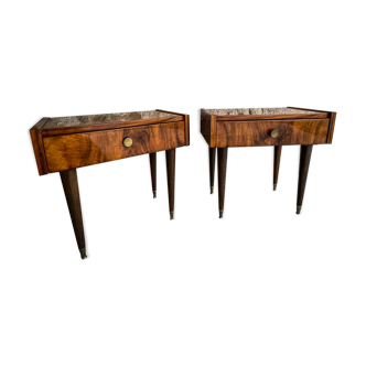 Pair of Rosewood bedside tables