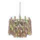 Contemporary Multicolor "Poliedri" Murano Glass Chandelier in Venini Style