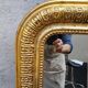 Golden mirror from the louis-philippe period in perfect condition