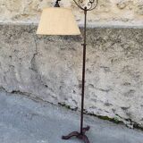 HEIGHT-ADJUSTABLE WROUGHT IRON FLOOR LAMP