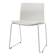 Mid-Century White Chair with Metal Frame and Plastic Seat, Belgium