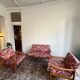 Mid-century floral sitting area