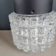 Vintage molded glass globe pendant light