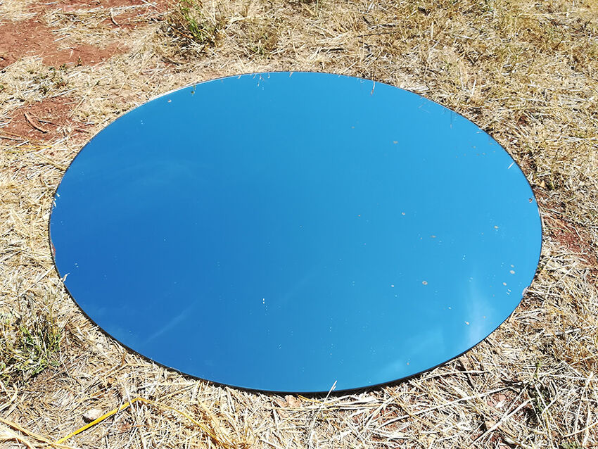 Old round mirror 90x90 cm