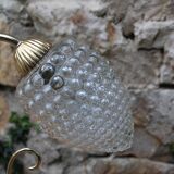 Brass pine cone lamp