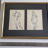 Fernand Léger, Framed typographic reproduction, gilded frame, 39 x 31 cm