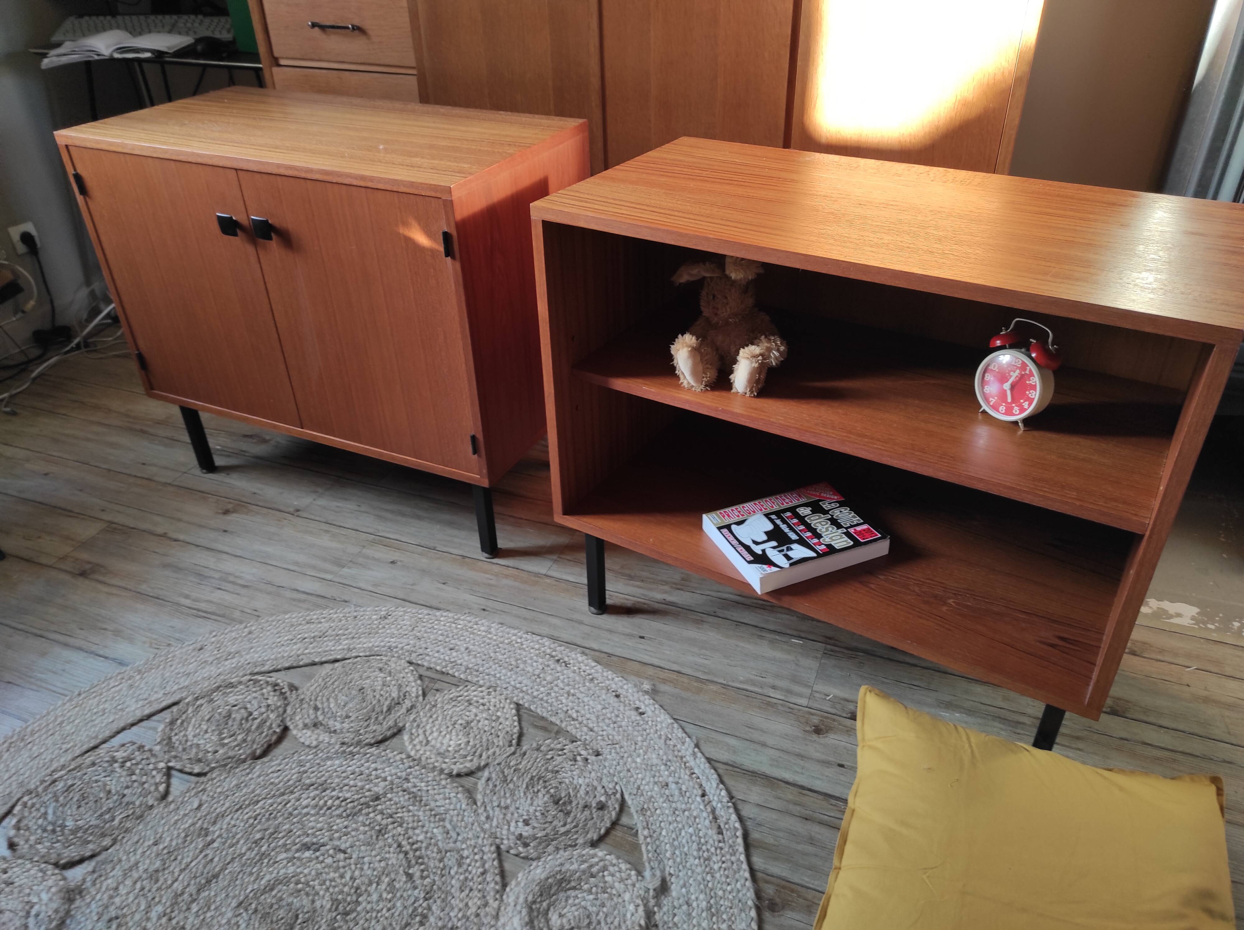 Enfilade 2 modules modernist vintage 1,70m