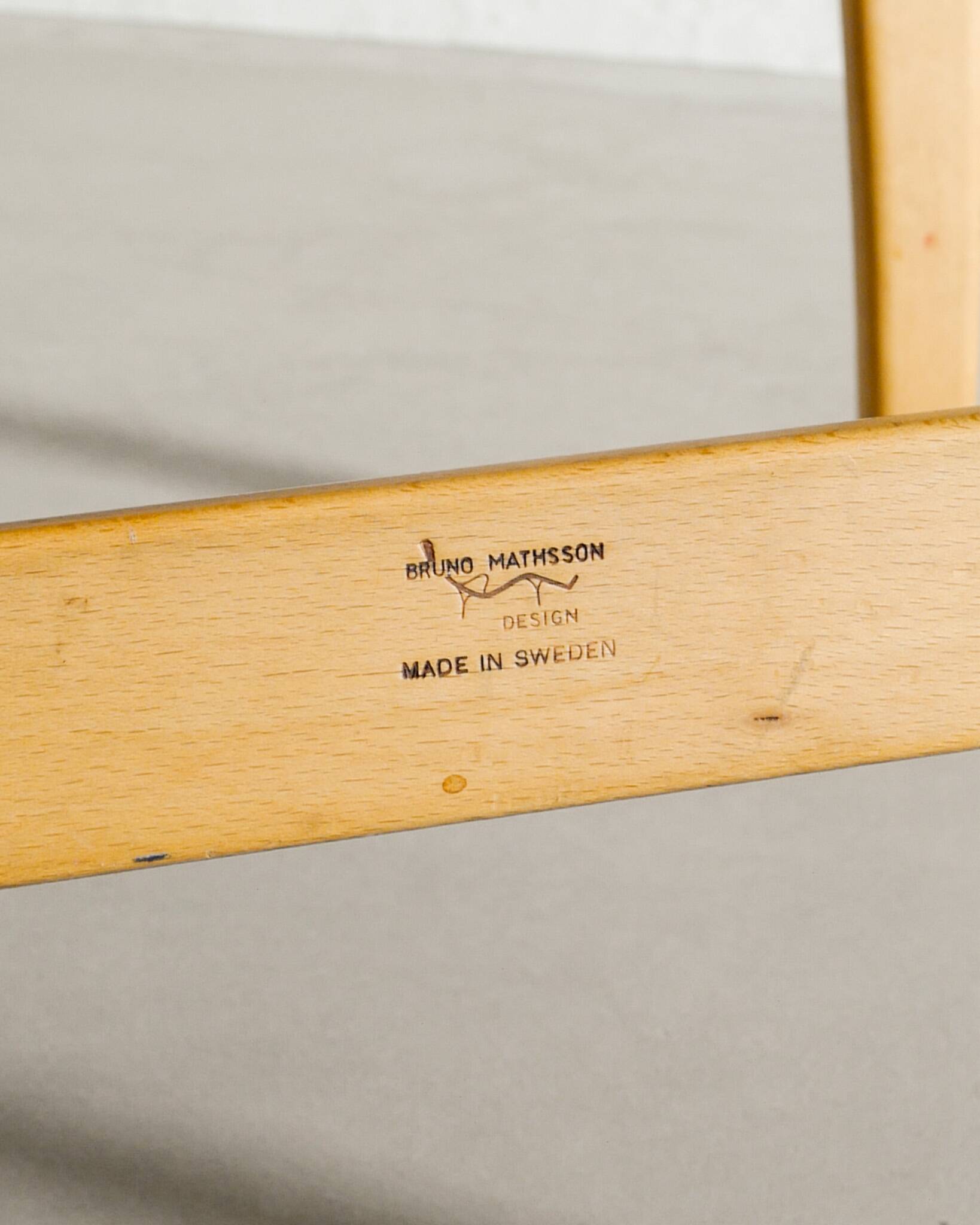 Swedish Sculptural Mid Century Wooden Armchair by Bruno Mathsson, 1960s