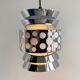 1970s chrome space age hanging lamp by massive, pendant light