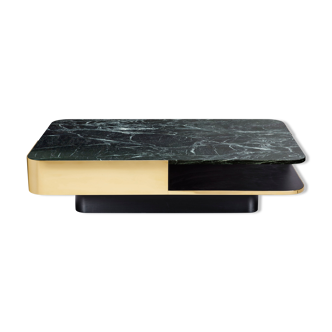 Coffee table lounge marble green and brass Red Edition