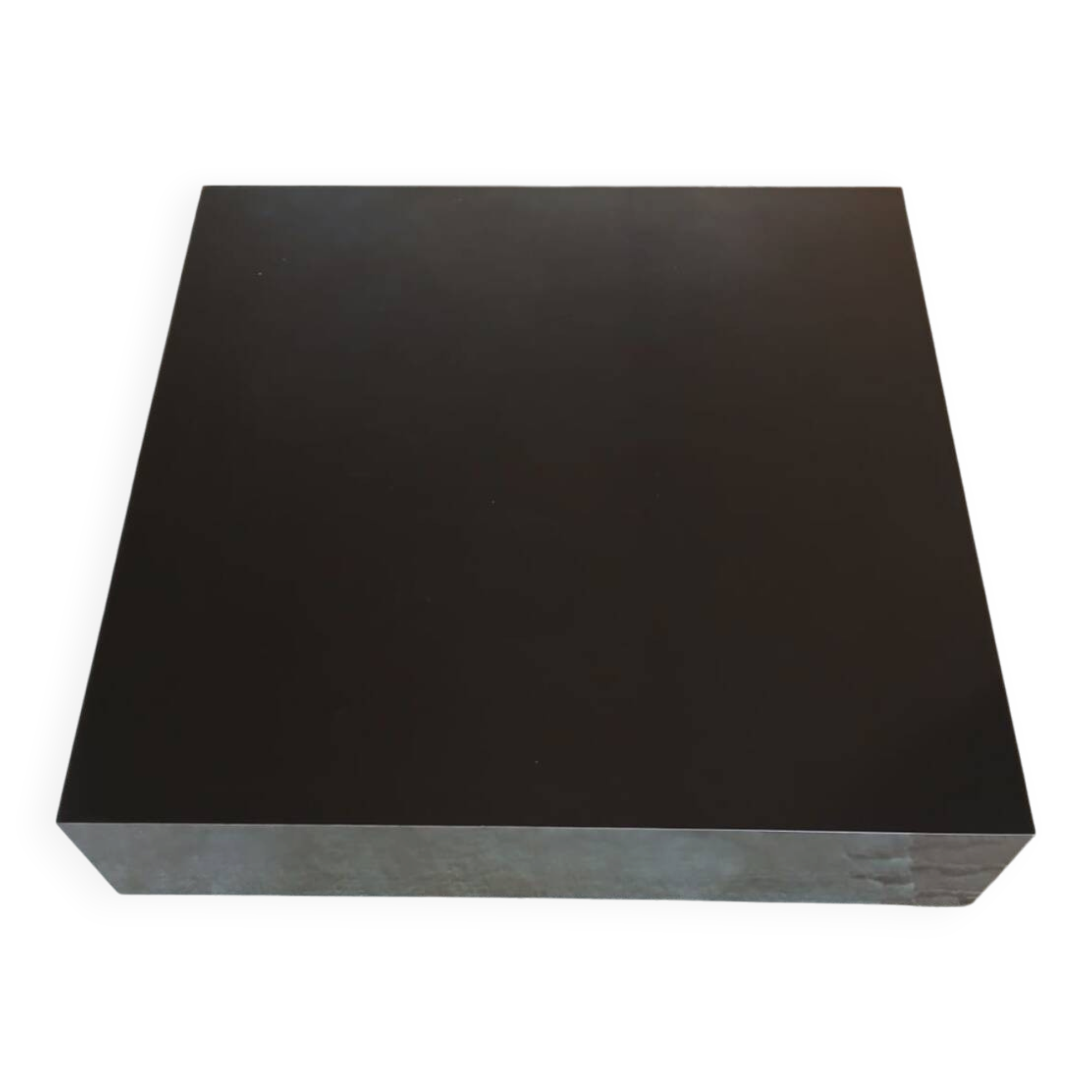 Lacquered cube coffee table – 1970s modernist design