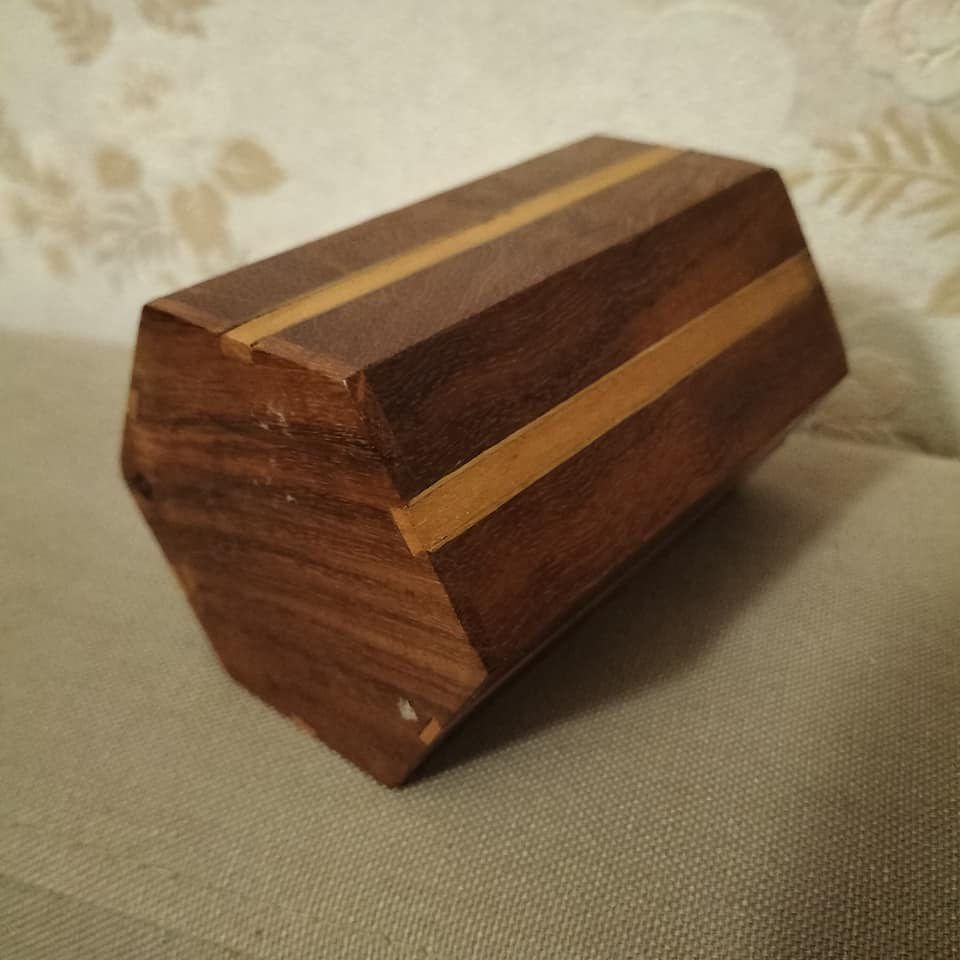 Old pencil pot, marquetry collection