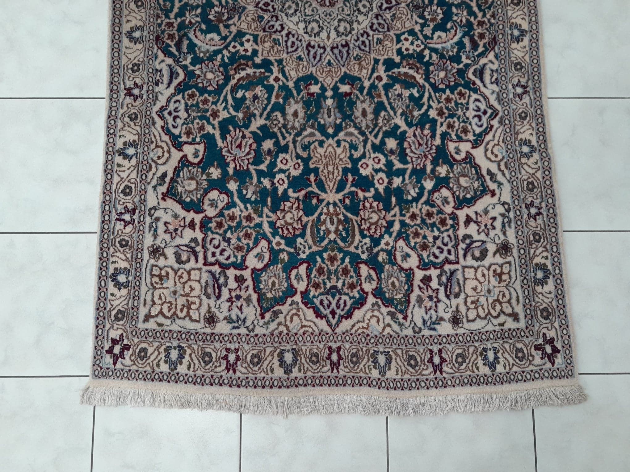 Tapis D'Orient Naïn 138x90 Cm - Laine, Noué Main - Neuf Avec étiquettes