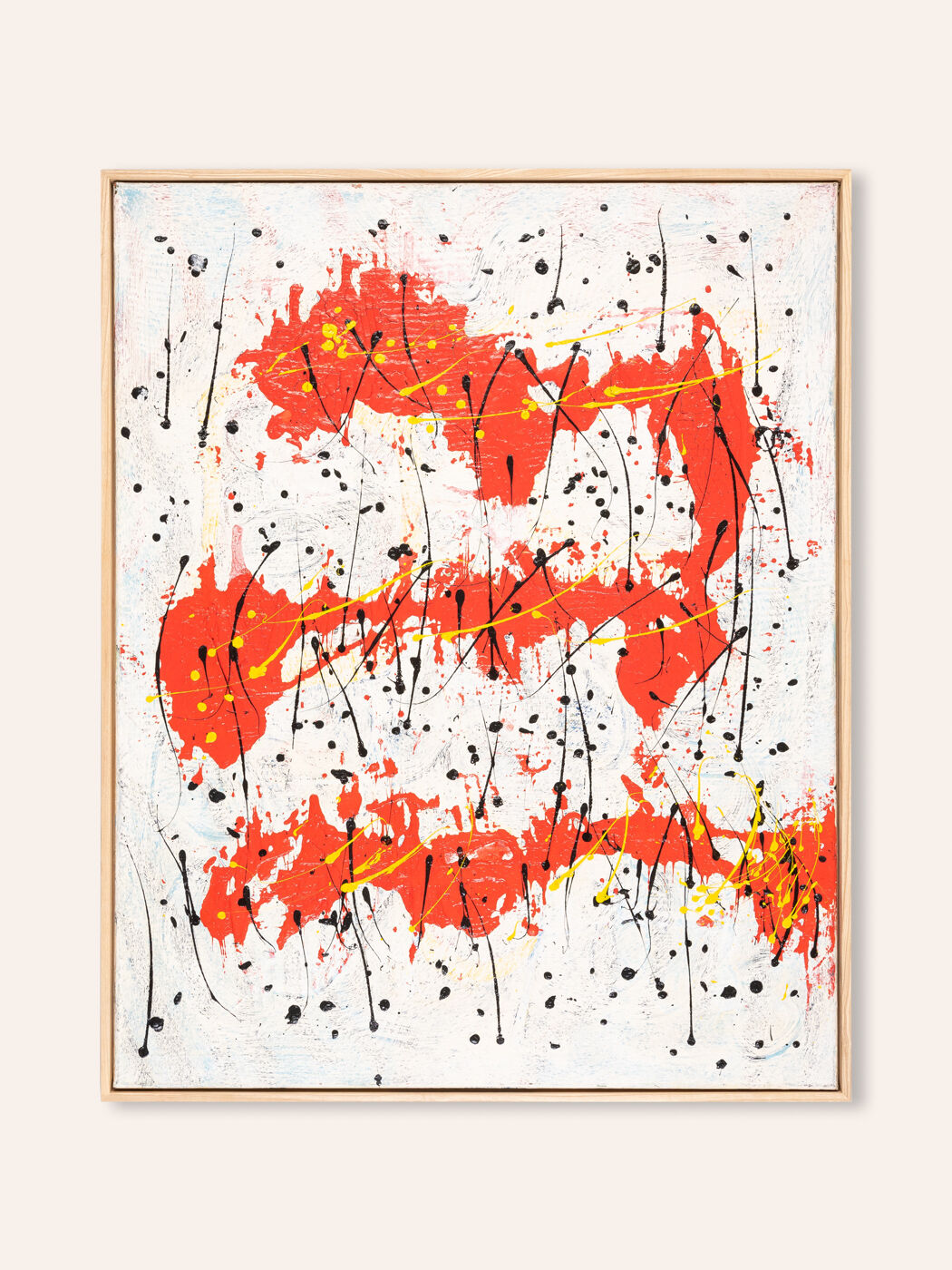 Abstract Composition I, Oil/Acrylic on Canvas, 82 x 103 cm