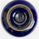 Cobalt blue porcelain cup on a pedestal, Sèvres style, late 19th century.