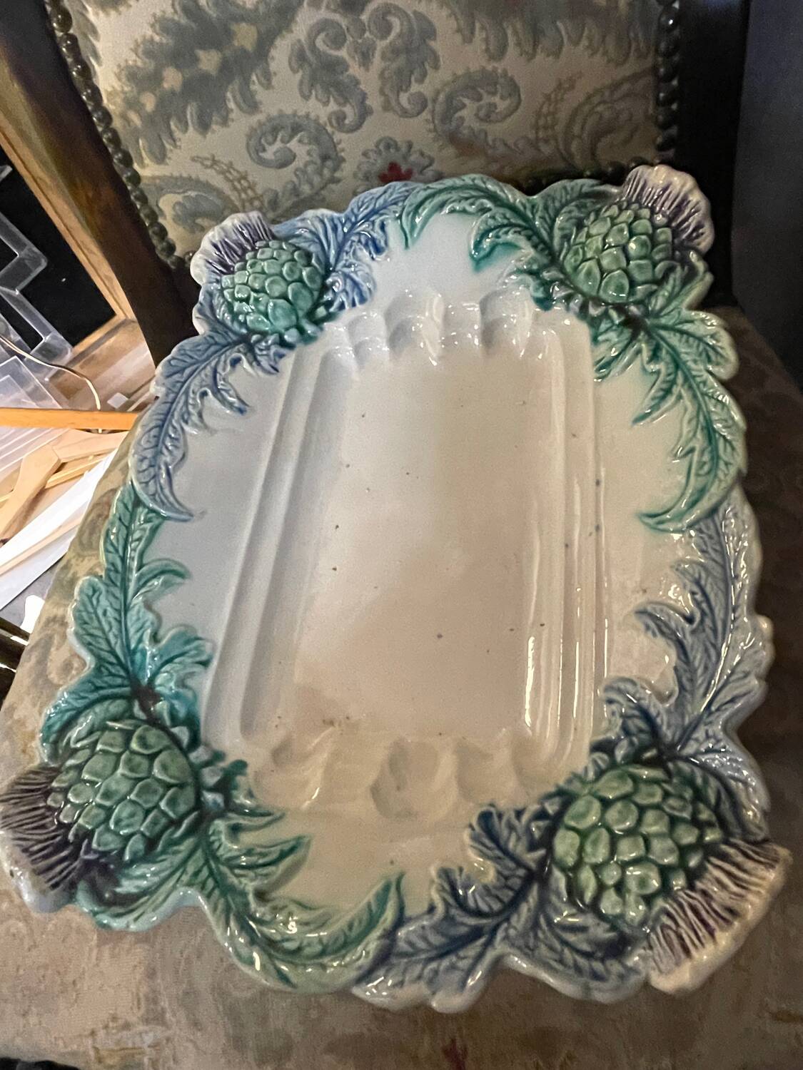 19th century asparagus dish