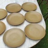 8 large stoneware plates