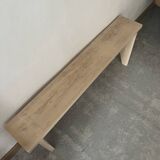 Small bench in raw wood