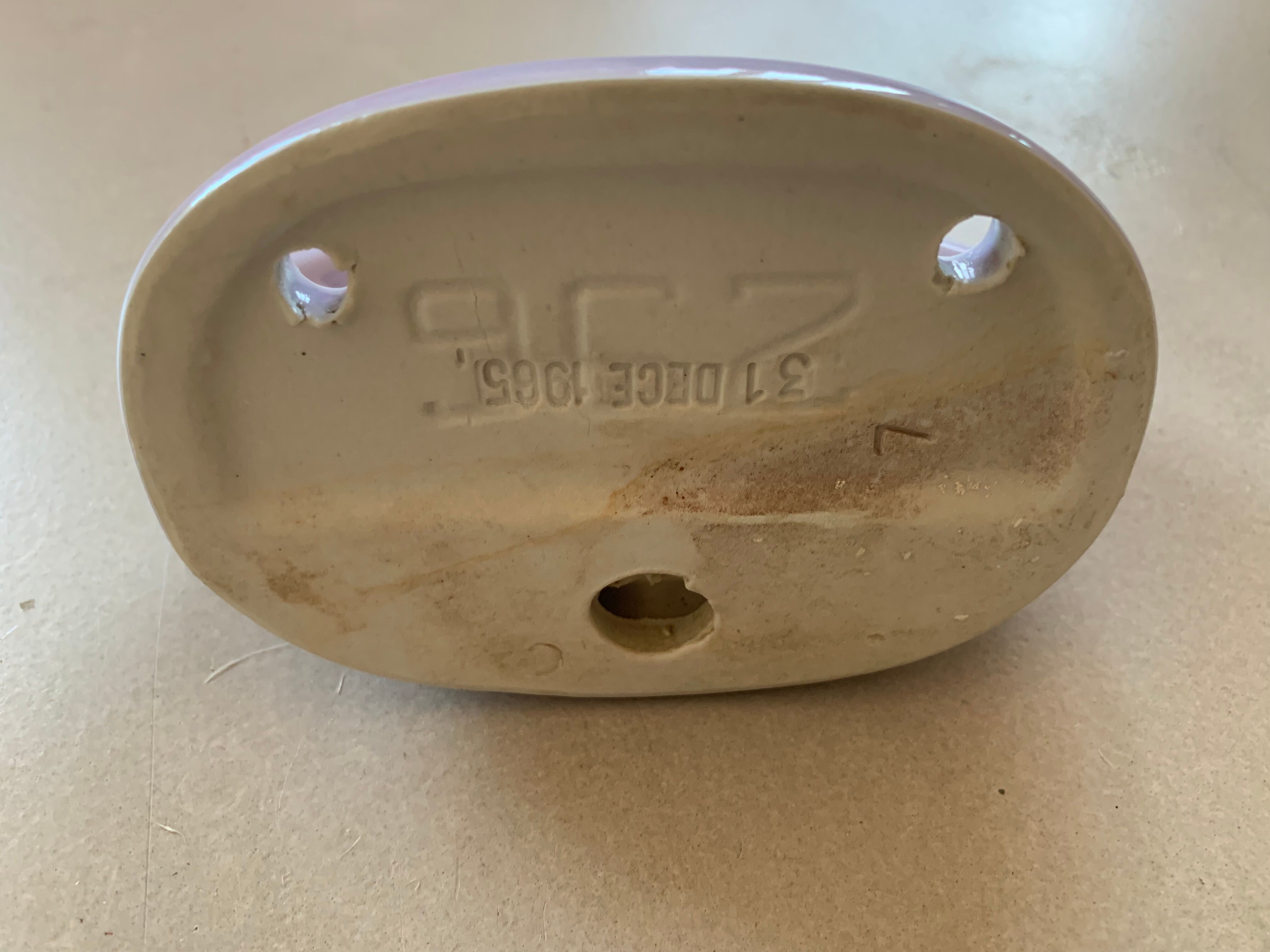 Vintage wall-mounted soap holder