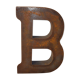 lettre industrielle en fer "B"
