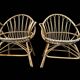 Pair of rattan armchairs from the 60s