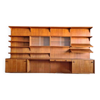 Vintage Teak Wall Unit Nils Jonsson for Troedes Bjärnum